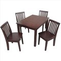 Gardengear Set of 5 pcs - 2532 Table with 4 mission juvenile chairs  Rich Mocha, 5PK GA324954